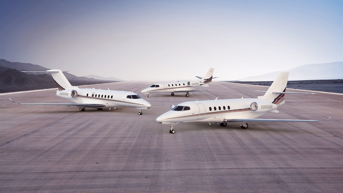 Cessna Citation jets on runway