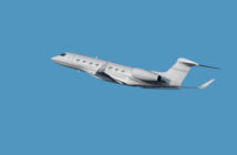 Gulfstream G650 business aircraft taking off
