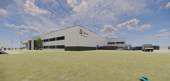 Render of Textron Aviation's parts distribution centre