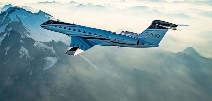 G700 in flight
