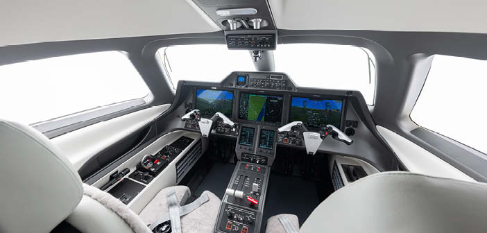 Business jet cockpit