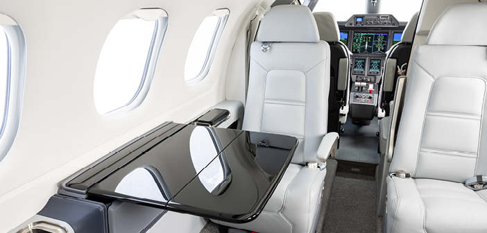 Business jet interior