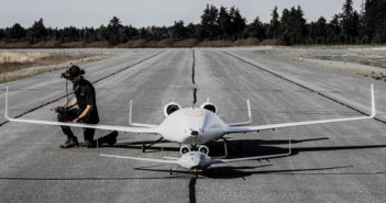 18ft-wide EcoJet prototype on tarmac