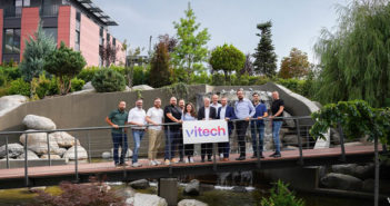 Group photo on a bridge