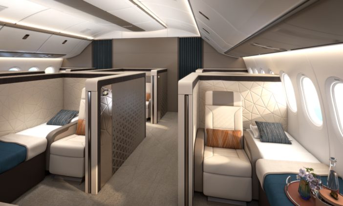 deluxe suite seating on aircraft