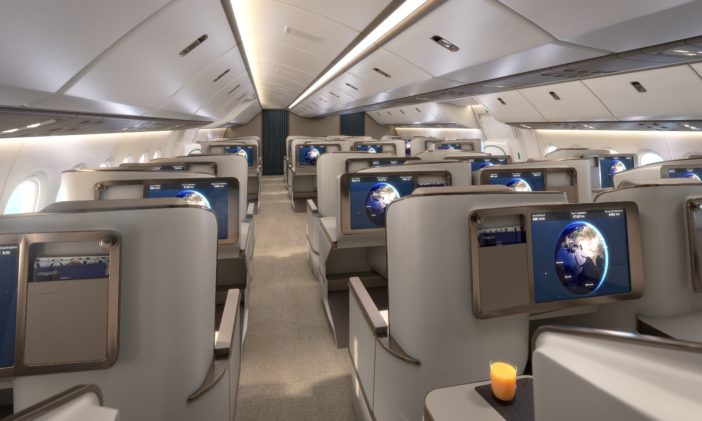 executive area seating on aircraft
