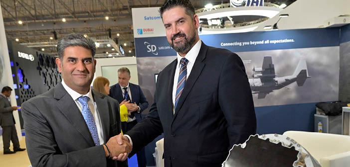Paras Dhamecha and David Falberg shaking hands