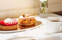 Pastries and tea
