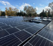 Solar panels on roof