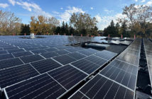Solar panels on roof