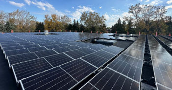 Garrett Leather installs more than 300 solar panels Solar panels on roof