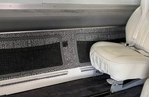business aircraft cabin sidewall with pattern