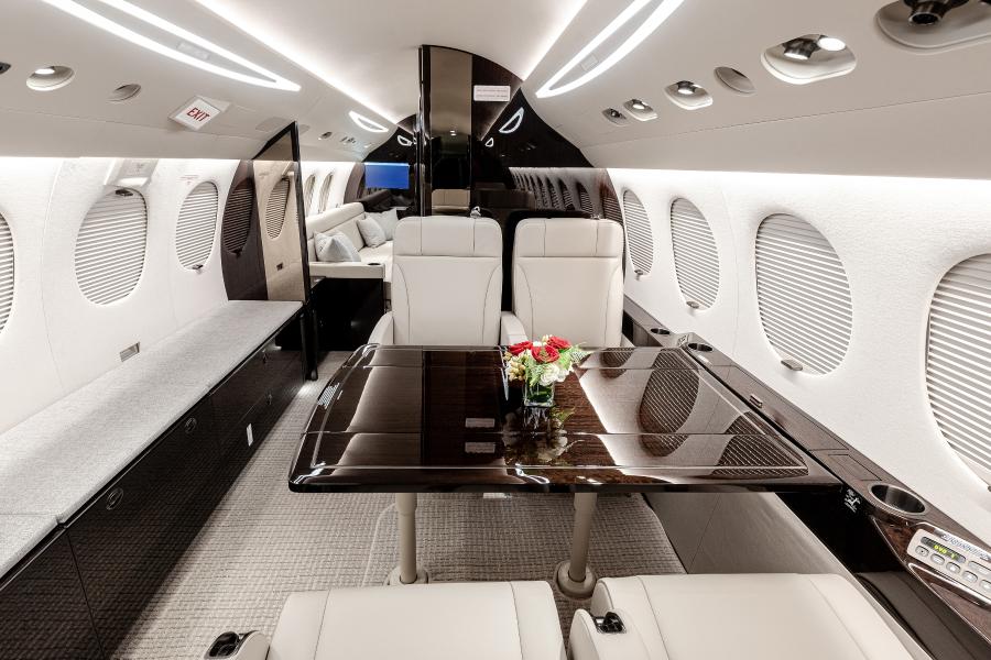 Duncan Aviation completes Falcon 7X interior refurbishment at